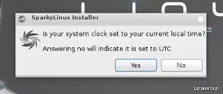 SparkyLinux clock settings