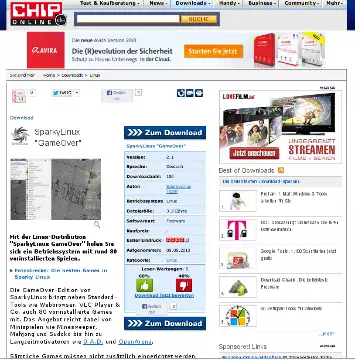 SparkyLinux in Chip Online