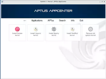 APTus AppCenter kernel section